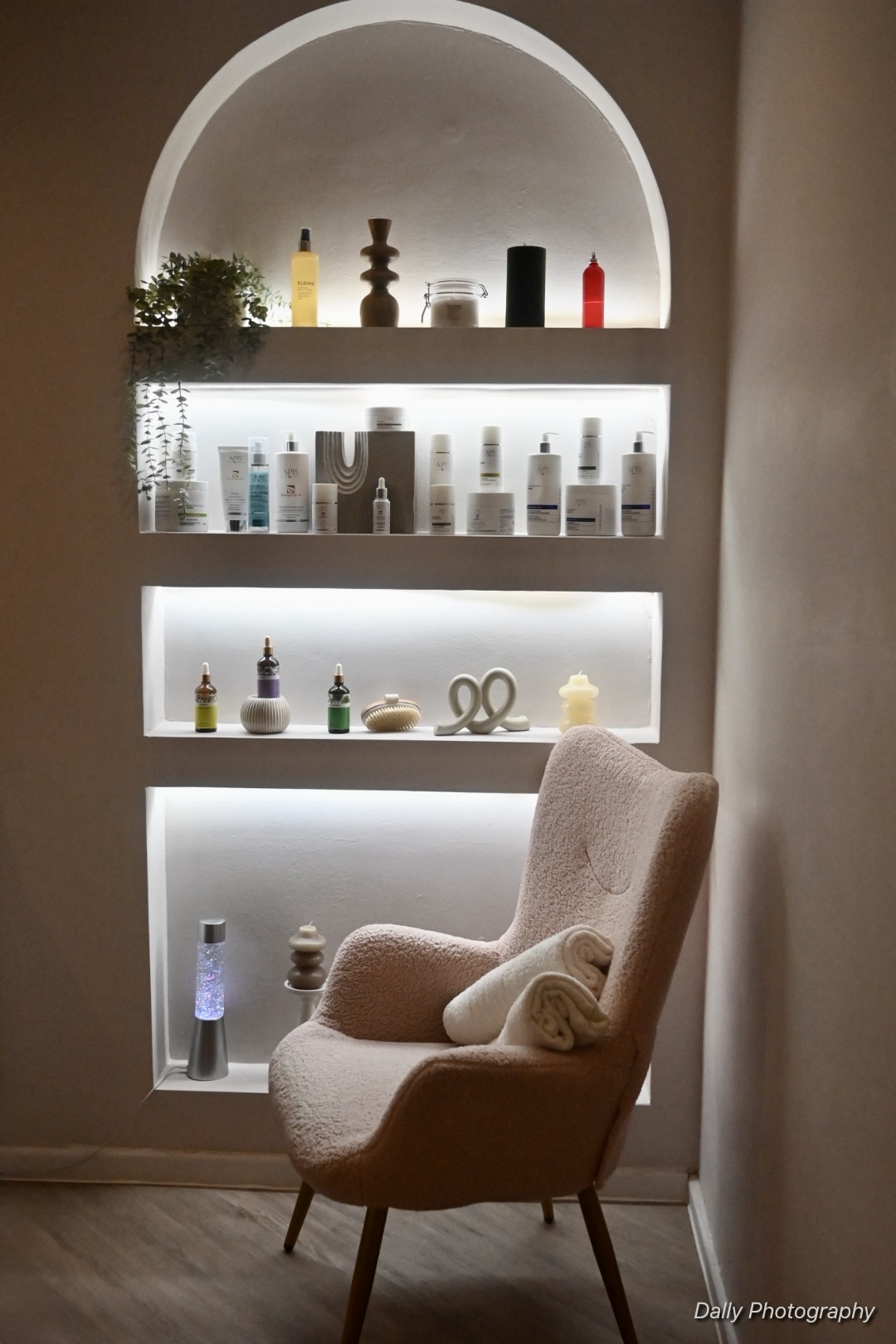 Treatment products and relaxation chair